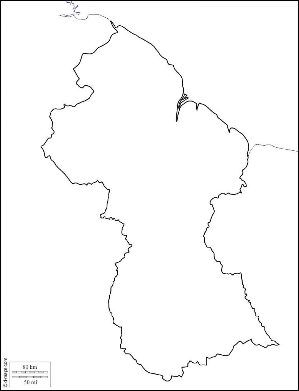 ცარიელი რუკა Guyana