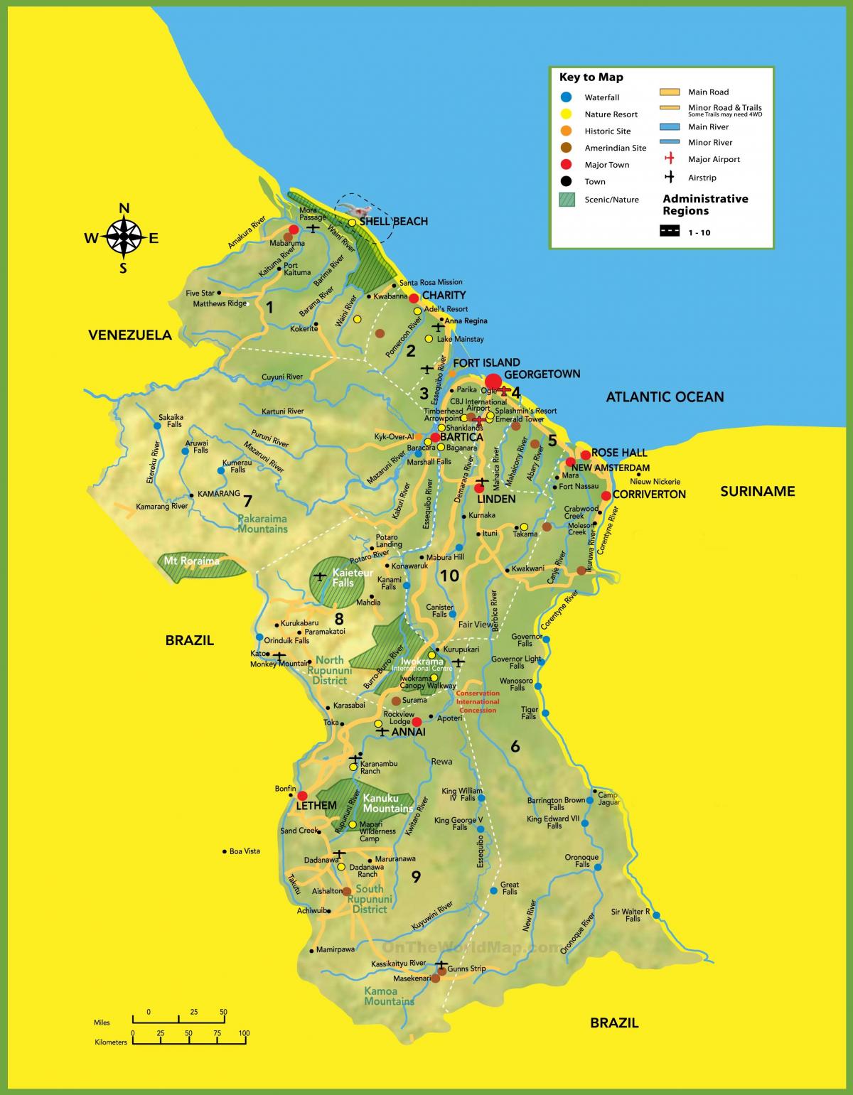 რუკა სურათი Guyana
