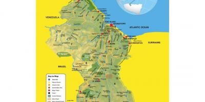 რუკა Guyana მდებარეობა რუკაზე