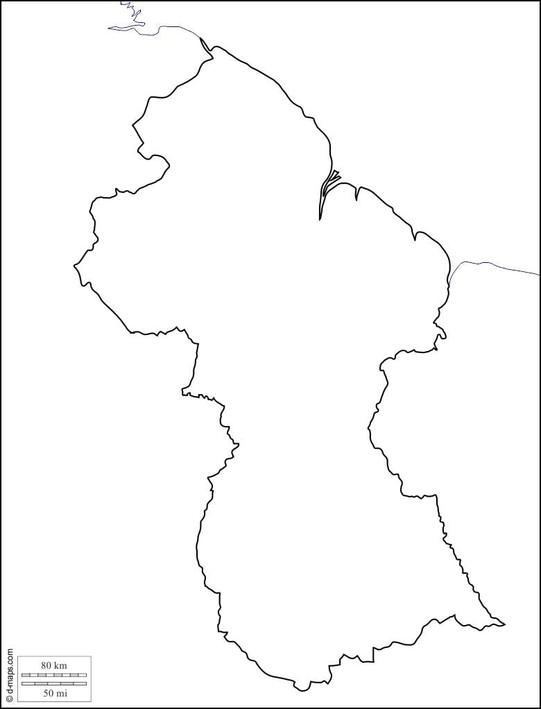 ცარიელი რუკა Guyana