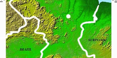 რუკა სატელიტური რუკა Guyana