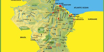 რუკა სურათი Guyana