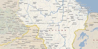 რუკა Guyana გზის
